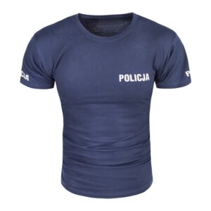 Koszulka granatowa dla policji przód