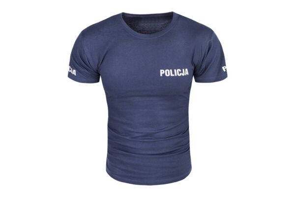 Koszulka granatowa dla policji przód