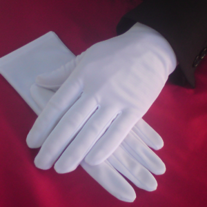 Rękawiczki białe od kierowania ruchem