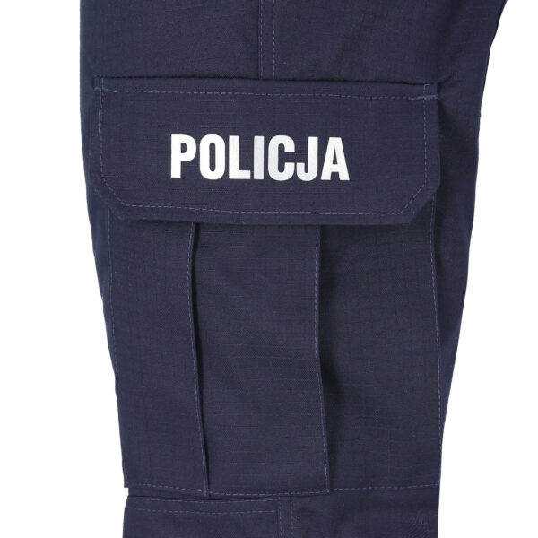 Spodnie ćwiczebne rip-stop kieszeń z napisem POLICJA