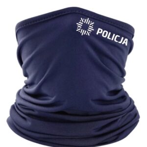 Komin z napisem i logo policja